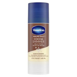 Vaseline Healing Jelly Stick 40g Cocoa Shimmer Glow Up Luminizer & All-Over Body Balm Petroleum Jelly for Dry Skin