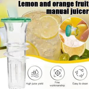 Screw Top Lemon Juicer Food Grade Plastic Practical Manual Juicer Washable in Filter for Oranges Other Citrus Fruits