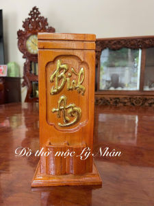 Ống Đựng nhang Bình An khắc nổi chữ mạ vàng sang trọng – bền Đẹp giữ bàn thờ luôn gọn gàng