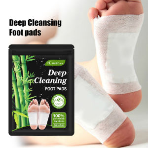 10Pcs Wormwood Bamboo Charcoal Foot Paste Relieves Fatigue Detoxification Foot Care Helps Sleep 艾草竹炭足贴
