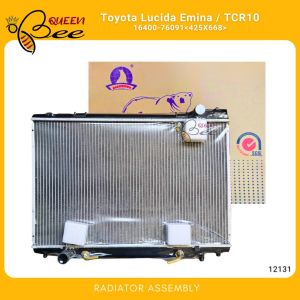 QUEENBEE 12131 Toyota Previa TCR10/ Lucida Emina Radiator Assembly A/T 425X668X26mm 1ROW 16400-76091 (Polar)