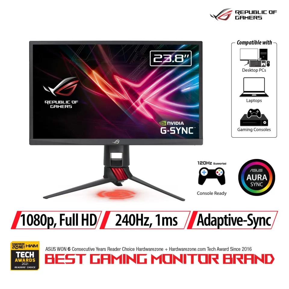 Monitor Gamer Asus 24 ROG STRIX XG248Q / HDMI - DP / 1ms / 240Hz / FHD /  AMD FreeSync
