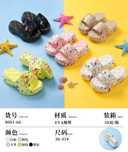 Free Shipping Waterproof Slippers New Printed WomenS Slippers Home Slippers With A Slight Wedge Heel Suitable For Both Indoor And Outdoor Wear
