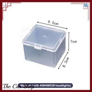 [The Cici Shop] Flip Storage Box Transparent Desktop Storage Box LED Headlight Packaging Box Wearing Headlight Plastic Box