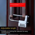 Lock Extra Long Padlock 4 Digit Combination Lock Outdoor Waterproof Password Lock For Locker Heavy Duty. 