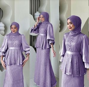 DRESS JENNIFER Dress Muslimah Fashion Wanita Terbaru Dress Kondangan Cantik Termurah Bisa COD
