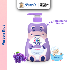 Pureen Kids Yogurt Plus Prebiotic Head To Toe Wash 700ml (Single bottle / Bundle of 3/ Carton)