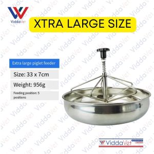 Viddavet Big Stainless Piglet Feeder Stainless pig feeder stainless steel pig feeder for pig