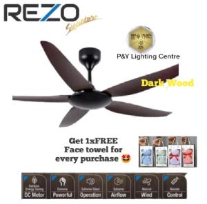 REZO ZETTA - 56inch DC MOTOR CEILING FAN REMOTE CONTROL/Kipas Siling Rezo Zetta