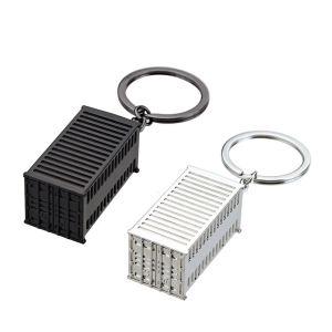 Thiết kế container thực tế Móc Chìa Khóa xây dựng hợp kim cao cấp nhẹ phụ kiện trang trí hoàn hảo cho ba lô chìa khóa và đồ dùng cá nhân