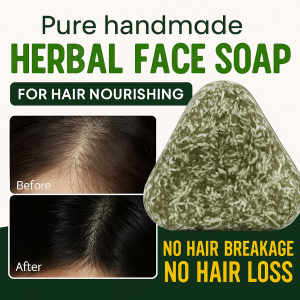 Platycladus Orientalis Leaf And Polygonum Multiflorum Hair Growth Soap Prevents Hair Loss Reduces Gray Hair Controls Oil And Is Suitable For Black Hair