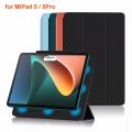 Xiaomi Pad 5 Mi Pad 5 Book Cover Stand Flip Magnetic Case Bahan Kulit Silicone. 