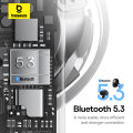 Baseus bowie E19 đúng tai nghe không dây 12mm trình điều khiển với âm bass lớn Bluetooth 5.3 33h Thời gian nghe lâu IPX5 Tai nghe nhét tai không thấm nước. 