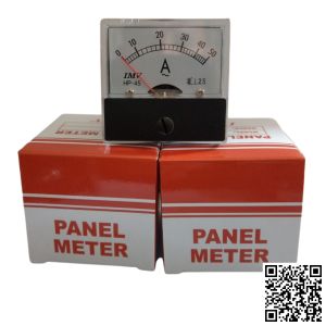 Đồng hồ HP-45 size 45x45 đo điện áp dòng điện trực tiếp tiêu chuẩn Đài Loan dạng kim trên tủ điện máy ổn áp