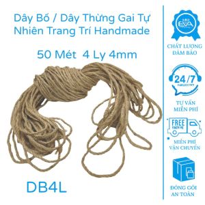 Dây Jute Decor 50M – Ø1mm–4mm – Quấn Chai Gói Quà