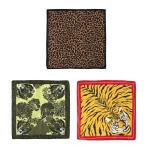 Leopards Print Headscarf Fashionable Women Handkerchief Trendy Headbands for Casual Wear