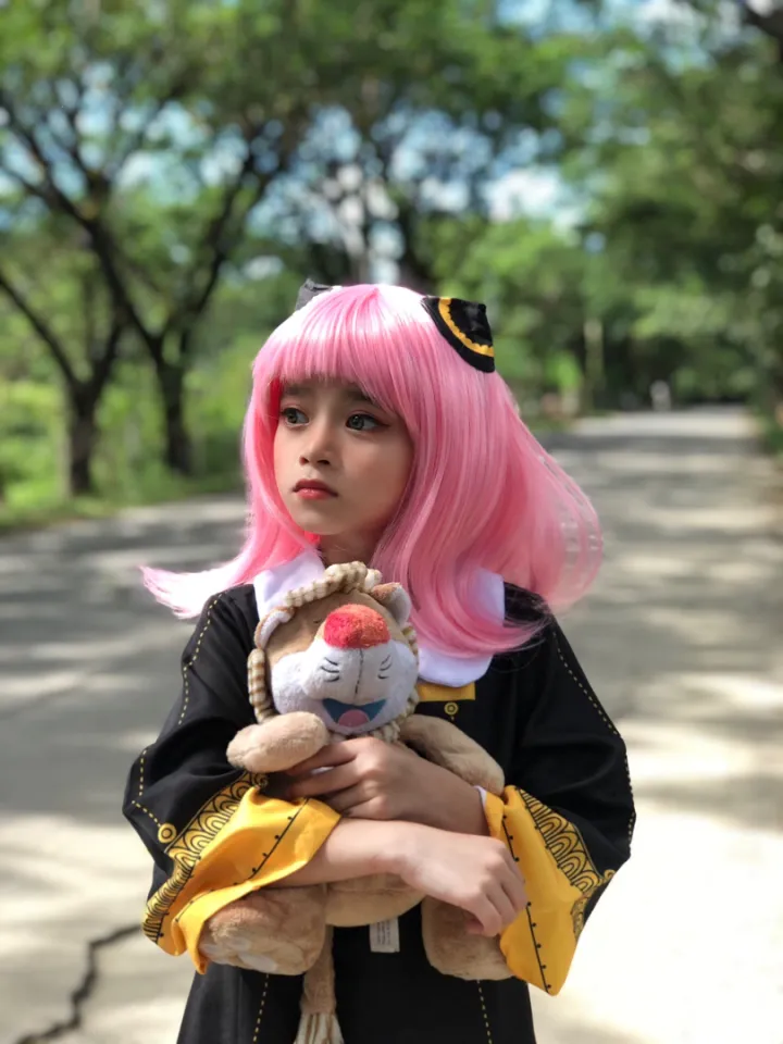 Anya Forger Cosplay SPY FAMILY Costume Dress Anya's wig Girls SPY x FAMILY  Costumes For Halloween