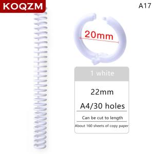 [COD] KOQZM KITCHEN 30 Holes Loose-leaf Plastic Binding Ring Spring Spiral Rings Binder Strip For A4 Paper Notebook Stationery Office Supplies