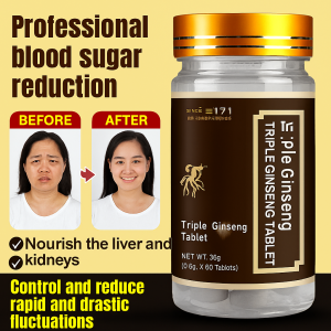 Patch Refined Glass Bottle Triple Ginseng Tablets Safe and Healthy Modern People No Side Effects