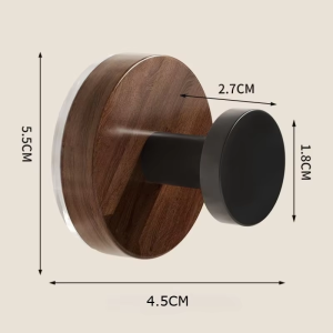 (Ready Stock)1/5/10pcs Wood Grain Strong Adhesive Wall Hook Drill-Free Bathroom Kitchen Storage Hook Drill-Free Bathroom Kitchen Storage Hanger/Cangkuk Sedut Kalis Air untuk Pancuran / Cangkuk Cawan Sedut Tugas Berat / Cangkuk Sedut Bilik Air & Dapur