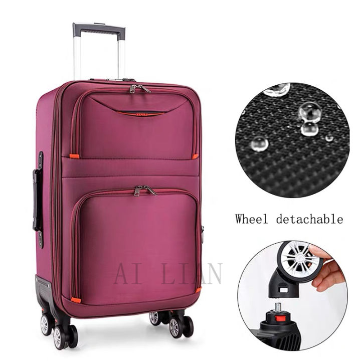 22/24/26/28 inch travel suitcase trolley luggage waterproof Oxford ...