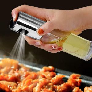 110ml Stainless Steel Olive Oil Sprayer – Portable Oil & Vinegar Mister for Air Fryer BBQ & Cooking
