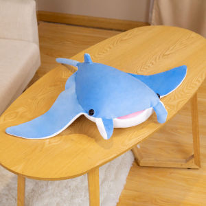 FCJOJO CASTLE Cartoon Fish Manta Ray Plush Toys Devil Ray Rajiformes Cute Mobulidae Plush Pillow Stuffed Soft Marine Life Dolls Gift 70/90cm