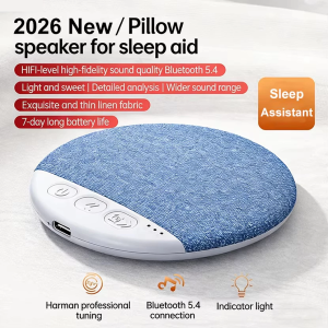 X3 Wireless Pillow Speaker Bluetooth Sleep Speakers Under Pillow Machine White Noise 30/60/90 Min Timers 9D Stereo Sound 睡眠音响