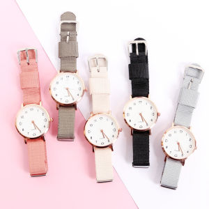 TYJ173 Jam Tangan Kanvas Wanita Jam Analog Cewek Elegan Wrist Watch