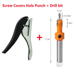 ApeaxFortis-【COD】Screw Covers Hole Punch 8mm Aperture Round Screw Cap Punch Photo Paper Card Round Puncher Plier