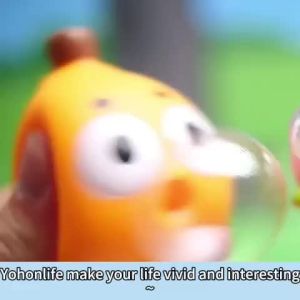 Squishy Toys Bubble Blowing OrangeSqueeze Cute Fruit Plastic Fidget Stress Relief Pocket Interactive Kawaii Gift for girls