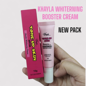 Khayla Booster Whitening SPF50 - Krim Pemutih Muka & Badan Glowing & Cerah Perlindungan UV Maksimum