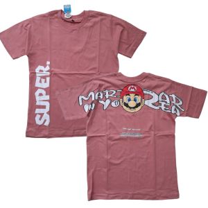 KAOS ANAK TANGGUNG MARIO BROSS LAKI2/PEREMPUAN 9 SAMPAI 16 TAHUN BAHAN KATUN COMBAD 30S