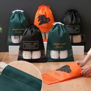 Túi Đựng Giày Dép Du Lịch Có Dây Rút Loại To Tiện lợi Chống Bám Bụi Ẩm Mốc Shoes Bag
