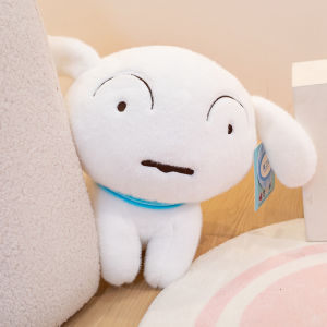 Genuine Crayon Shin-chan Doll Nohara Shiro Plush Toy Dolls Cute Girls Boys Sleeping Companion White Dog Dolls Birtday Christmas Gift Toy