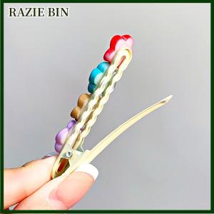 RAZIE BIN Dễ thương đầy màu sắc hoa Clip tóc cho phụ nữ cô gái ngọt ngào barrettes Kẹp tóc Thời trang Phụ kiện tóc