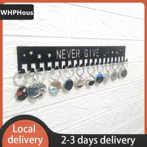 [COD] WHPHous Ship within 24 hours Medal Display Rack Metal Medal Hanger Holder Organizer Wall Mounted Large Capacity Award Holder For Race Soccer Karate