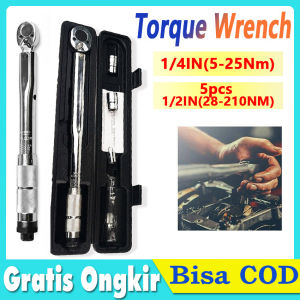 1/4 Inch Torque Wrench 5-25Nm Kunci Torsi Professional