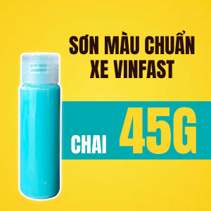 Sơn màu xe Vinfast Xanh SM chai sơn 100gr màu chuẩn xe ô tô xe máy Xanh SM dùng để dặm vá các vết trầy xước