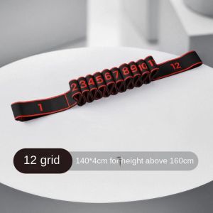 SWEET 8/10/12 Grid Yoga Resistance Band Yoga Training Elastic Auxiliary Stretching Belt Assist Band Crossfit Exercise Fitness Resistance Bands Loop Yoga Pilates