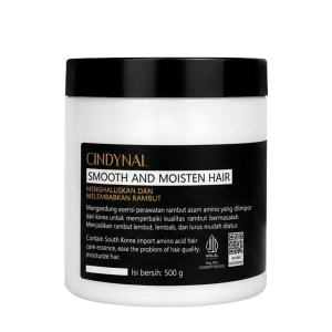CINDYNAL Hair Mask SMOOTH AND MOISTEN HAIR  Pelurus Rambut Tanpa Catok Asli Hair Treatment Smoothing - 500g