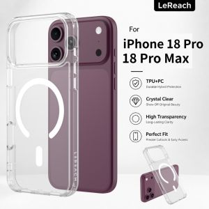 Magnetic Case For iPhone 18 Pro Max Transparent Camera Protection Raised Edge CA1001