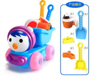 (Spot) Pororo Childrens Beach Toys Beach Toys Bucket Cart Game Hourglass Water Shovel Tool Set