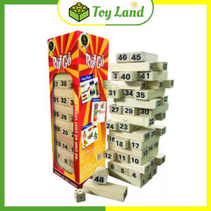 [Vijago] Đồ Chơi Rút Gỗ Loại Xịn 48 Thanh Số Màu Wood Toy Trò Chơi Nhóm Bạn Boardgame Đồ Chơi Trẻ Em
