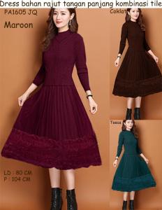 DRESS KEKINIAN /DRESS BAHAN RAJUT