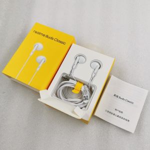 YOVONINE Original Realme 3.5mm Earphone Buds Classic Earphones for Narzo 20 30pro GT Neo 8 Q2i Q3i In-Ear Headset Wired Control with Mic