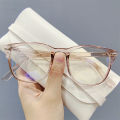Fashion Eyeglasses Anti Blue Light Radiation Eyeglasses Round Frame Glasses Plain Mirror Glasses Korean Style Male Female for Student Women Lady. 