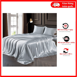 ☀️GIÁ SỐC☀️Trọn bộ 45 món gồm chăn lụa silk cao cấp phi lụa loại 1 không nối vải đủ size bọc vừa cho nệm dày đến 25cm Chăm sóc giấc ngủ