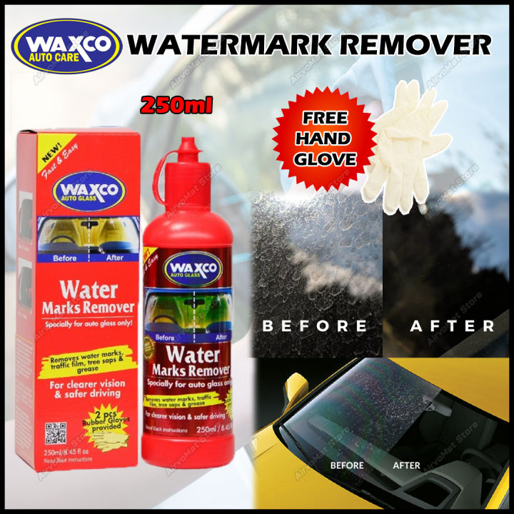 Original Waxco Water Marks Remover (250ml) + Free 2pcs Rubber Gloves