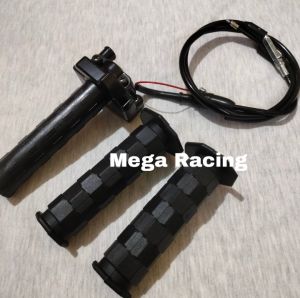 paket gas spontan yz import + handgrip oktagon universal
